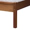 Baxton Studio Blossom Classic and Traditional Ash Walnut Finished Wood and Rattan King Size Platform Bed 236-12770-ZORO - alternate 2
